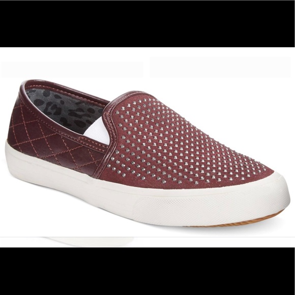 Kensie Shoes - Kensie "Veronica"Leather Slip-On Sneakers